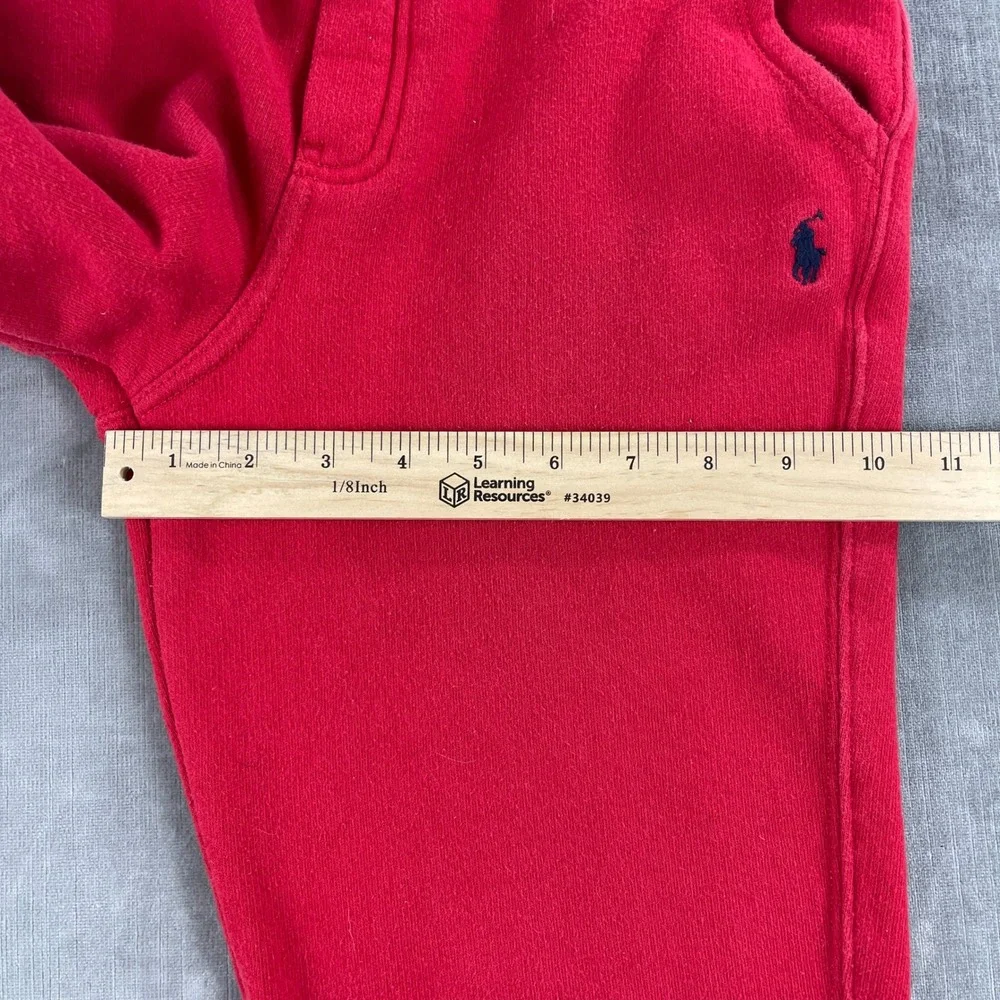 Polo Ralph Lauren Kids Size M 10-12 Red Jogger Sweatpants Pony Logo